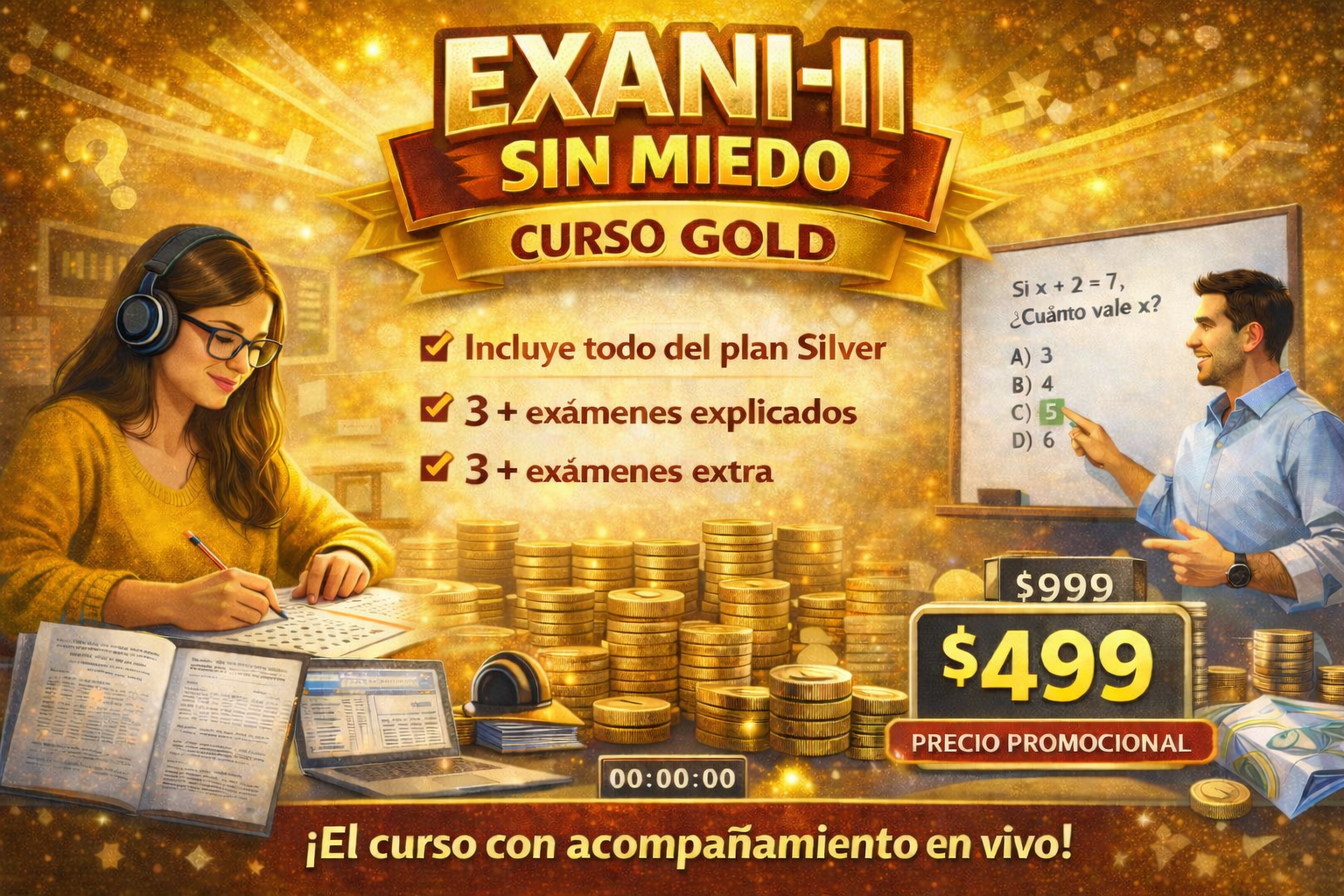 EXANI-II Sin Miedo – Plan Gold